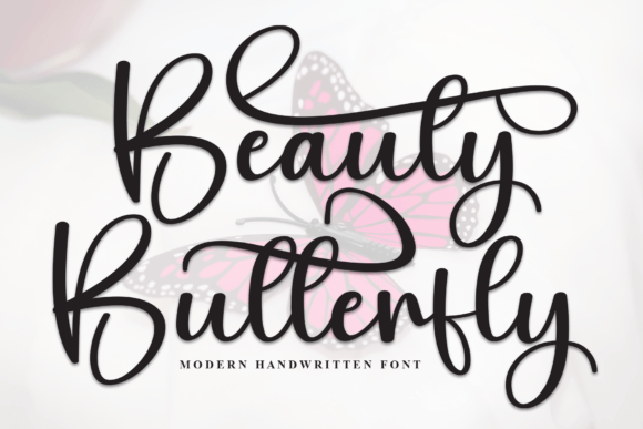Beauty Butterfly Font: Elevate Your Brand with Bold Elegance