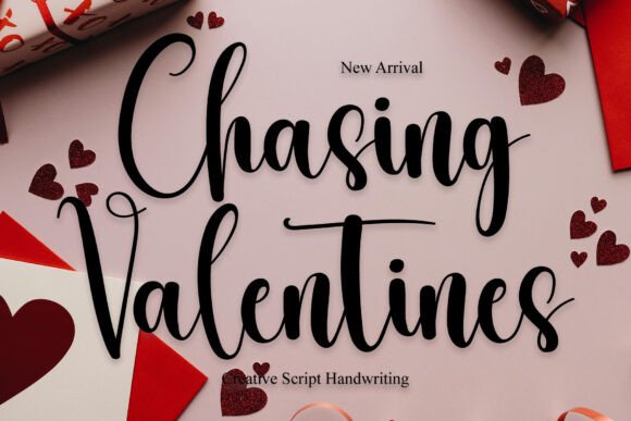 Chasing Valentines: An Elegant Script Font for Editorial Design