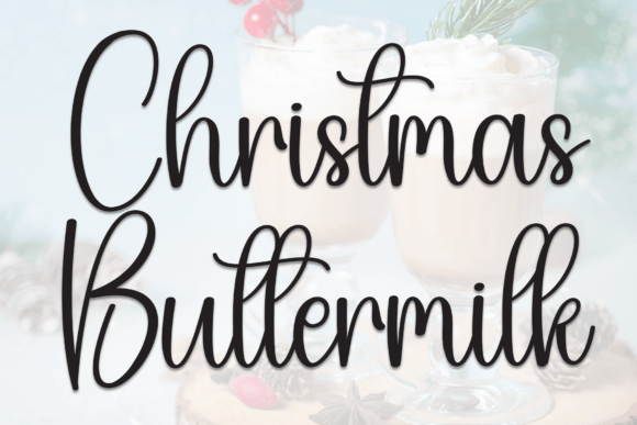 Christmas Buttermilk Font for a More Polished Brand