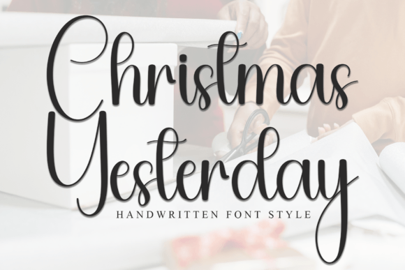Christmas Yesterday: A Handwritten Font for Editorial Elegance