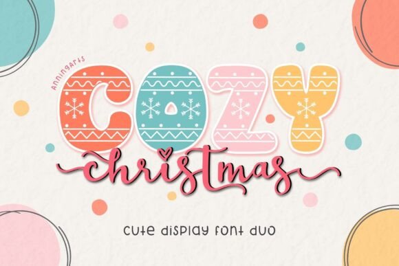 Cozy Christmas Duo: A Warm Festive Font Review