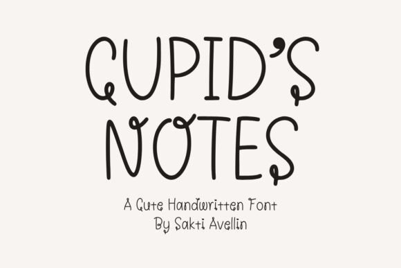 Cupid s Notes: A Handwritten Font Designed for Modern Campaigns