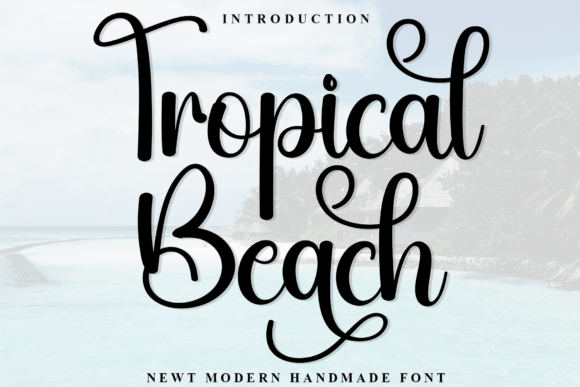 Elevate Your Craft Projects with the Tropical Beach Font