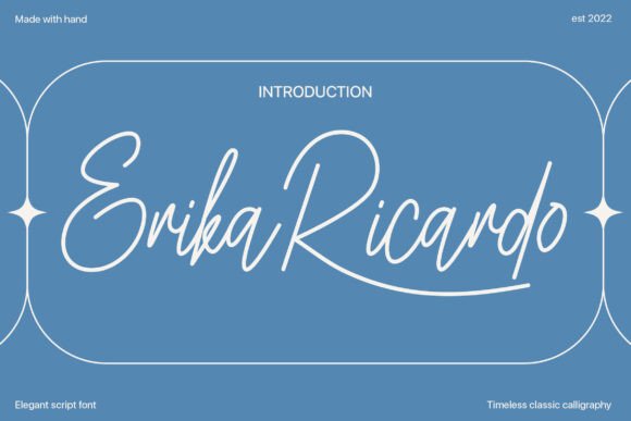 Erika Ricardo: The Versatile Script Font for Crafting Beautiful Products