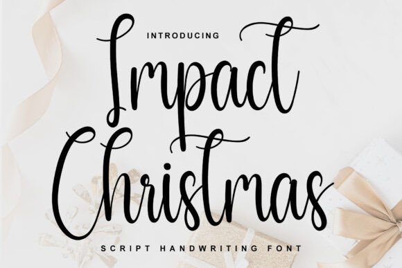 Expertly Testing the Impact Christmas Font in a Real Brand Project