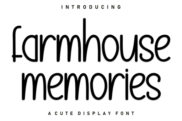 Farmhouse Memories: A Playful Script Font for Bold Branding