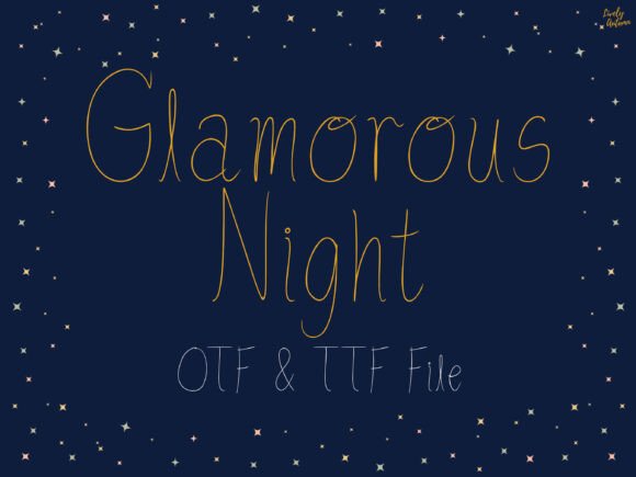 Glamorous Night: The Elegant Script Font for Elevated Marketing