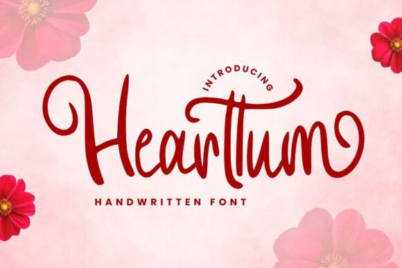 Hearttum Font: Elevating Digital Designs with Romantic Typography
