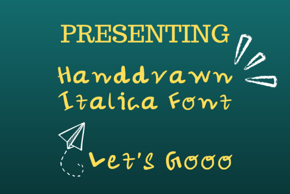 Italica: A Playful Handwritten Font for Editorial Design