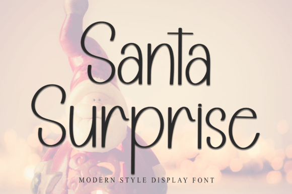 Santa Surprise: A Festive Script Font for Editorial Charm