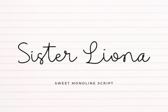 Sister Liona: A Script Font for Handmade Beauty