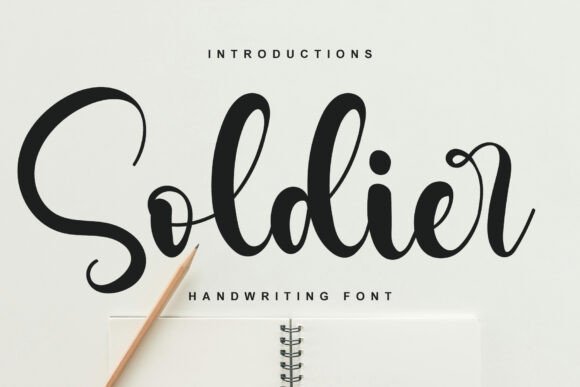Soldier: A Delicate Handwritten Font for Crafters & Sellers