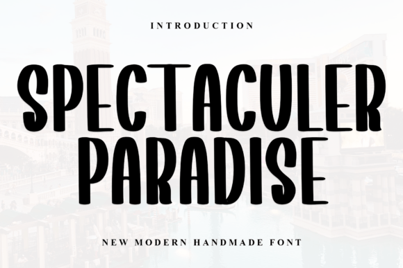 Spectaculer Paradise: A Friendly Script Font for Crafters