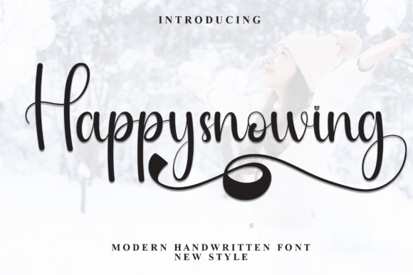 Using Happysnowing Font for Playful Brand Projects