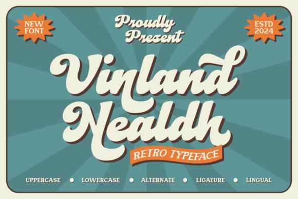 Vinland Nealdh: A Flexible Retro Script Font for Modern Brands
