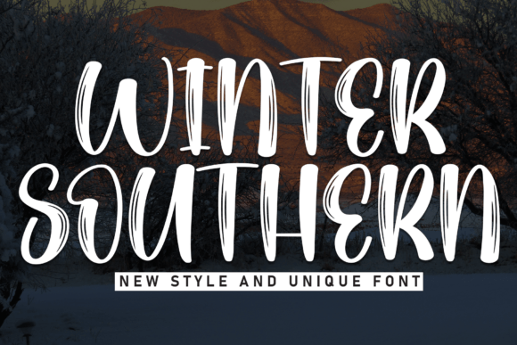 Winter Southern Font: A Handwritten Font for Handmade Branding