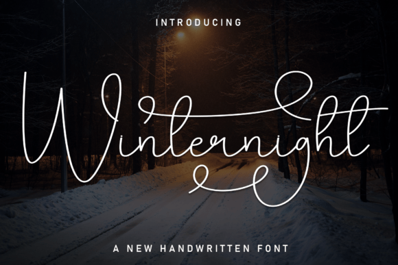 Winternight: A Graceful Script Font for Digital Creatives