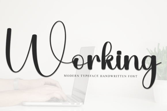 Working: A Unique Display Font for Expressive Digital Design